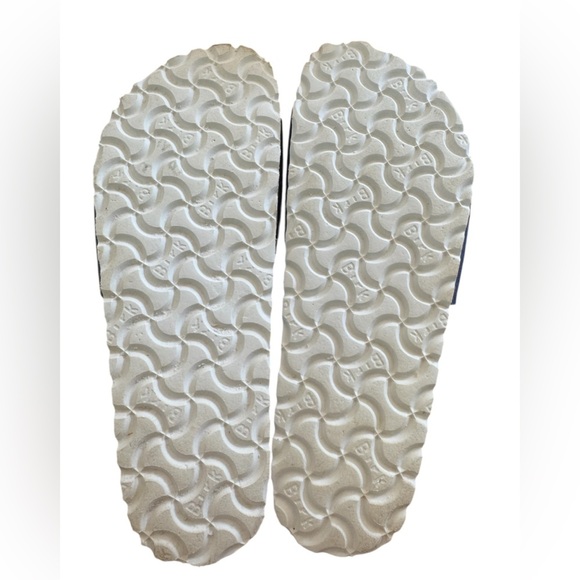 Birkenstock Madrid Icy Metallic Azure Blue Birko-Flor Sandals Sz 38 - Picture 2 of 6